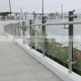 Outdoor Metal Low Price Per Metre Floor Mount Prefabricated Glass Railing Balustrade Price thumbnail-2