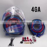 Good quality professional coaxial bare copper wire 4ga amplifier install sub wiring kit