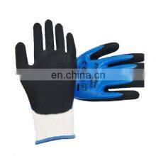 Good Grip In Wet Oil Resistant And Water Resistant Nylon/ Polyester With Fully Sandy Nitrile Coated Gloves thumbnail-2