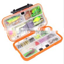 Fishing Tackle Box and Lure Kit Hard Soft Bait Set 122 Piece Saltwater & Freshwater Fishing Combo Fishing Products