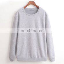 Customized Plus Velvet Men and Women Casual Loose Large Size Solid Color Round Neck Sweater thumbnail-2