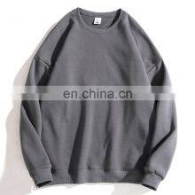 Manufacturer Wholesale Men's and Women's Fashion Long-sleeved Solid Color Round Neck Casual Sports Sweater Pullover thumbnail-3