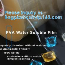 WATER SOLUBLE BAG, PVA MOULD PEEL FILM, POLYVINYL ALCOHOL, LAUNDRY SACK, DETERGENT POD PACK