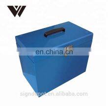 High Quality Durable Heavy Duty Portable Stainless Steel Stationeries Document Case Metal File Storage Box Case thumbnail-5