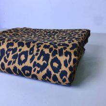 10oz Ready Made Leopard Print Washed Denim Fabric Jean Short Bags Dresses Upholstery Cloth 150cm Width W719 thumbnail-2