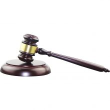Custom logo Wooden judge's hammer auction court mallet approval mallet Lotus mallet