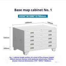 Heavy Duty 10 Drawer Blueprint Organizer | With Central Lock System | for Engineering Company thumbnail-3