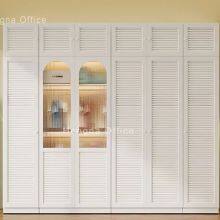 Montpellier Romantic Theme Suite Metal Armoire | Hidden Handle Minimalist Steel Closet | Zero Formaldehyde Luxury Storage thumbnail-3