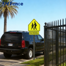 Customizable Powder Coated Wrought Iron Steel Fence Panels for Decorative Boundaries thumbnail-2