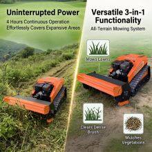 Rubber Track Crawler Multitasker 9Kw Gasoline Engine Remote Control With Hammer Flail for Agriculture Use thumbnail-3