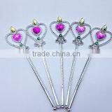 Wholesale Electroplating Plastic Kids Pink Princess Magic Wand Fairy Beauty Magic Stick thumbnail-2