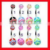 Fashion Piercing Body Jewelry Acrylic Navel Ring thumbnail-1