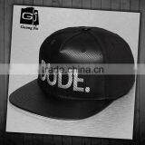 Leather Personalized Snapback Caps, Classic 5 Panel Snapback Hats