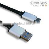 Nylon Moblie USB 3.0 Type C Transfer Data Cable for Mackbook thumbnail-1