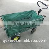 multi use dump cart steel tool cart with four wheel garden steel mash cart