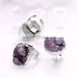 Direct Sale Luxury Purple Mood Ring, Nice Gift Natural Stone Jewelry thumbnail-5