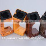 2015 New Products Wood Grain Plastic Charging Stand for Apple Watch thumbnail-2