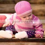 Cashmere Baby Set Cute Sweater,Scottish Bonnet