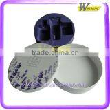 Round Shape Cosmetic Packaging Box for Lavender Powder