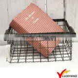 European Farm Solid Wood Vintage Storage Basket thumbnail-5