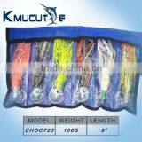 Mouse Over Image to Zoom 6x-Pusher-Trolling-Fishing-Lures-Rigged-Skirted-Big-Game-Marlin-Tuna-80lb-line 6x-Pusher-Trolling-Fis thumbnail-4