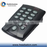 Hot simple black wired dialer headset telephone for call center CHT-800