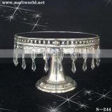 Hanging Crystals Cake Stand for wedding/ home/party decoration(S-244)