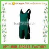 Full Green Women Wrestling Singlet thumbnail-1