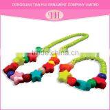 Beautiful China Small Beads Necklace Fancy Bracelet for Girls Nigerian Beads Jewelry Set thumbnail-5
