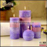 2016 Romantic and Decorative 3*8 Pillar Scented Candle in Bulk Supplier's Choice thumbnail-1