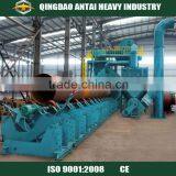 Steel pipe shot blasting and painting machine