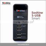 5V 6A 5 Port USB Charger Multi Port USB Charger For Ipad 30w Portable USB Charger for Iphone,ipad, Andriod Phone thumbnail-5