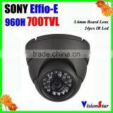 700TVL Sony Effio-E (4140+673) 3.6mm Board Lens 24 IR LED Indoor Dome Security CCTV Camera thumbnail-1