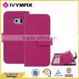 Good Quality Cover Case for Samsung Galaxy s6 Edge PU TPU Leather Wallet Case