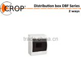 Manufacturer provide flush mounting cheap 2 ways distribution box DBF series IP40