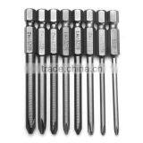 8pcs 75mm Magnetic Long Phillips Screwdriver Bits Set thumbnail-2
