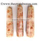 Sunstone Wholesale Pencil 6 to 8 Facets Single Terminated Point Khambhat Gujarat India Crystal Waves
