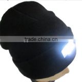 New Style Custom Bright Led Winter Beanie Wholesale Acrylic Knitted Hat with Led Lights