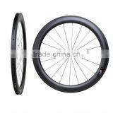 New Arrival Carbon Bicycle Clincher RimCarbon Aero Road Bike 60C Clincher Wheelset 60mm Clincher 60mm Stiffness Road Racing thumbnail-1