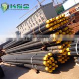 High Steel DTH Drill Pipes for Rock Drilling Tools , Steel Drill Pipe with 4 Wrench Flat on Both Connection