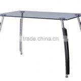 1+4 Wooden&glass Material Dining Table Set thumbnail-2