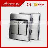 Easy to Use BIHU Metal Wall Switch With Indicator 2 Gang Switch for Home thumbnail-3