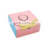 Custom Auto Bottom Logo Printing Matt Laminated Finishing Food Use Paper Material Cake Box With Handle thumbnail-2