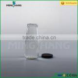 250ml Unbreakable Glass Bottle for Water Beverage Glass Bottle With Cap thumbnail-3