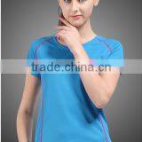 Wholesale 100 Polyester Cut and Sew T-shirt Custom for Women China Supplier thumbnail-1