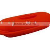 Large size boat shaped silicone food steamer