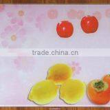 Square Tempered Glass Chopping Block Used in the Kitchen With FDA Marked thumbnail-1