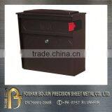 High Precision Customized Chocolate Powder Coating Mailbox Lockable Sheet Metal Fabrication