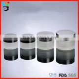 15ml,20ml,30ml & 50ml Size Stockable Round Shape Frosted Glass Jar For Face Cream