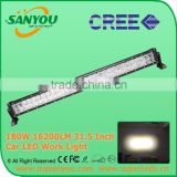 2015 Sanyou 180W 16200lm 6000K LED Auto Work Light Bar, 31.5inch led light bar for offroad, Jeep, SUV